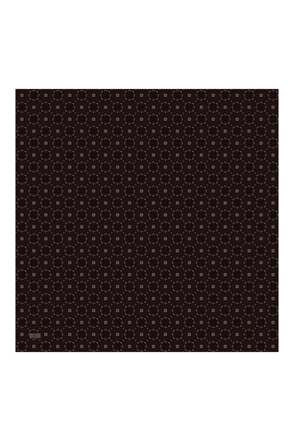 Pamuk Eşarp Medallion Çikolata Kahve