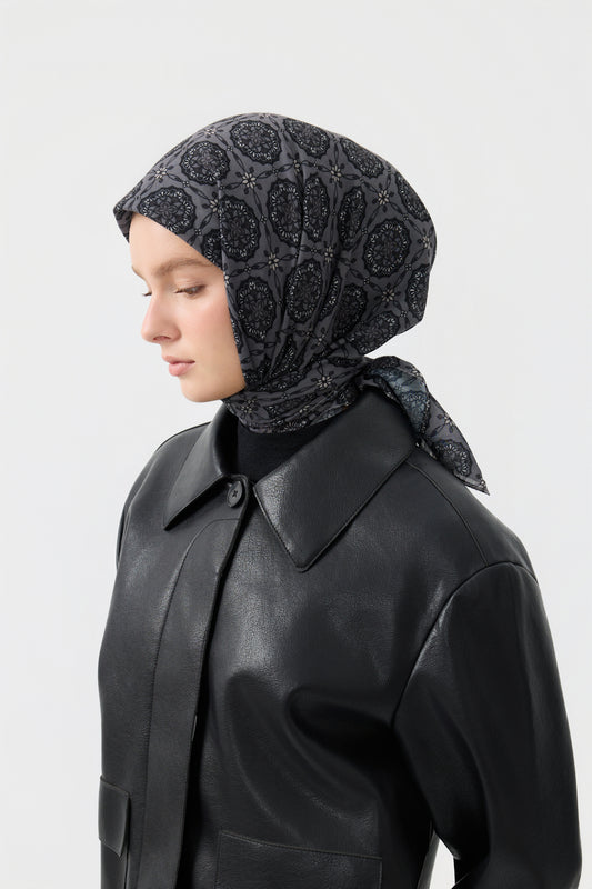 Pamuk Eşarp Medallion Gümüş