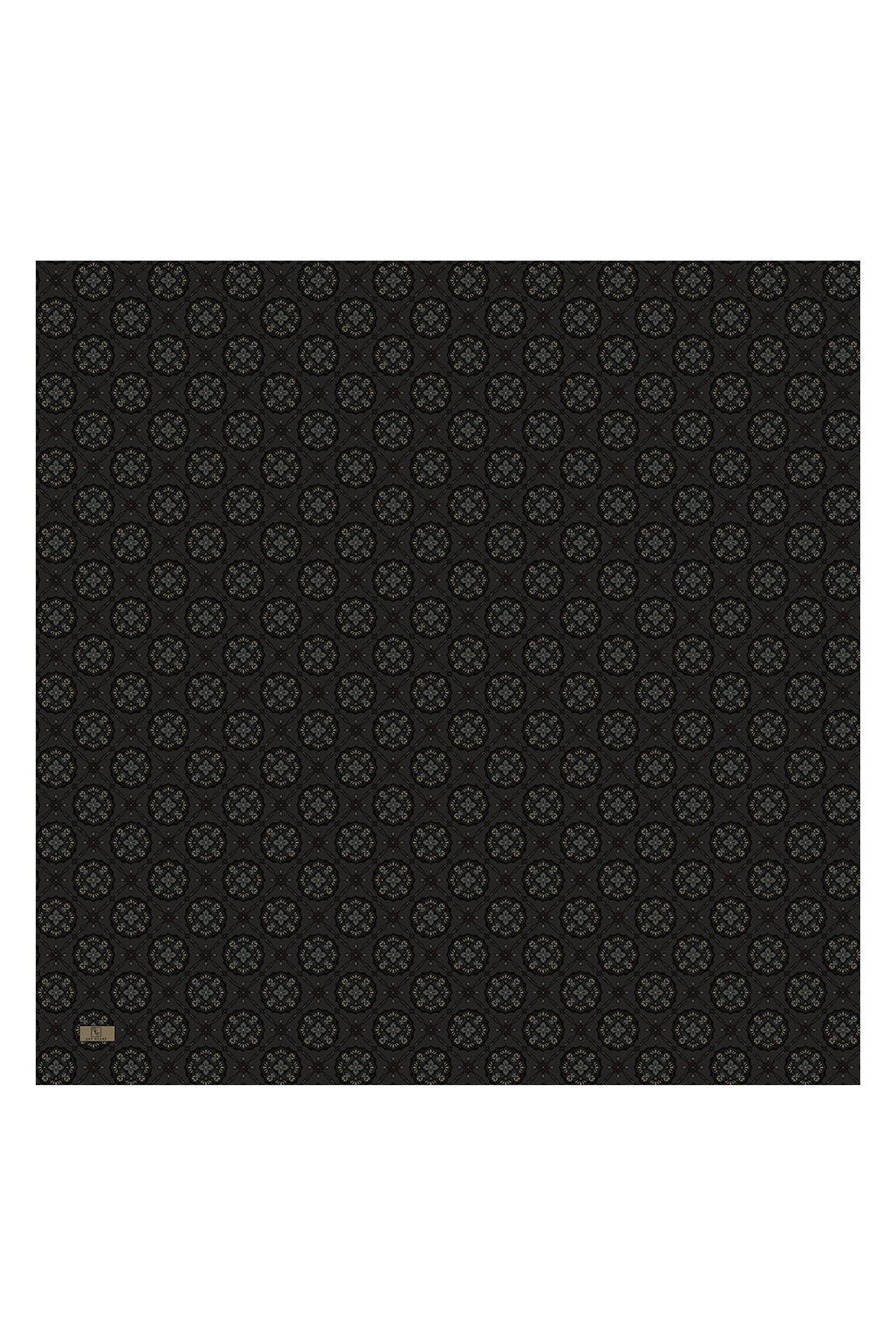 Pamuk Eşarp Medallion Küf Yeşili