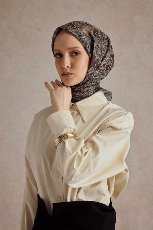 Pamuk Eşarp Tale Bordo