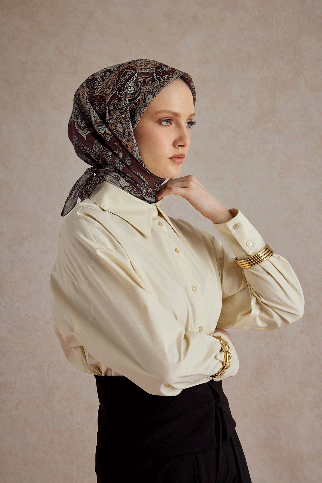 Pamuk Eşarp Tale Bordo