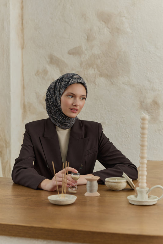 Pamuk Eşarp Tale Füme