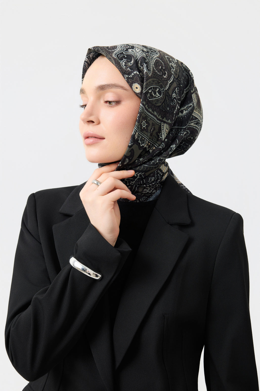 Pamuk Eşarp Tale Haki Yeşili