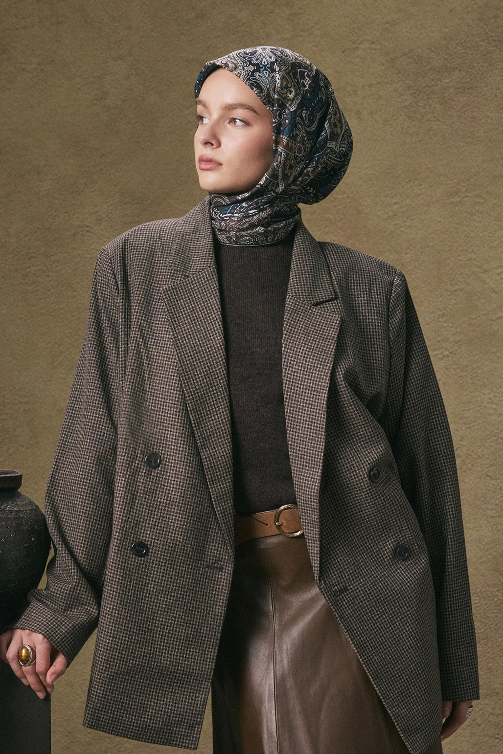 Pamuk Eşarp Tale Olive