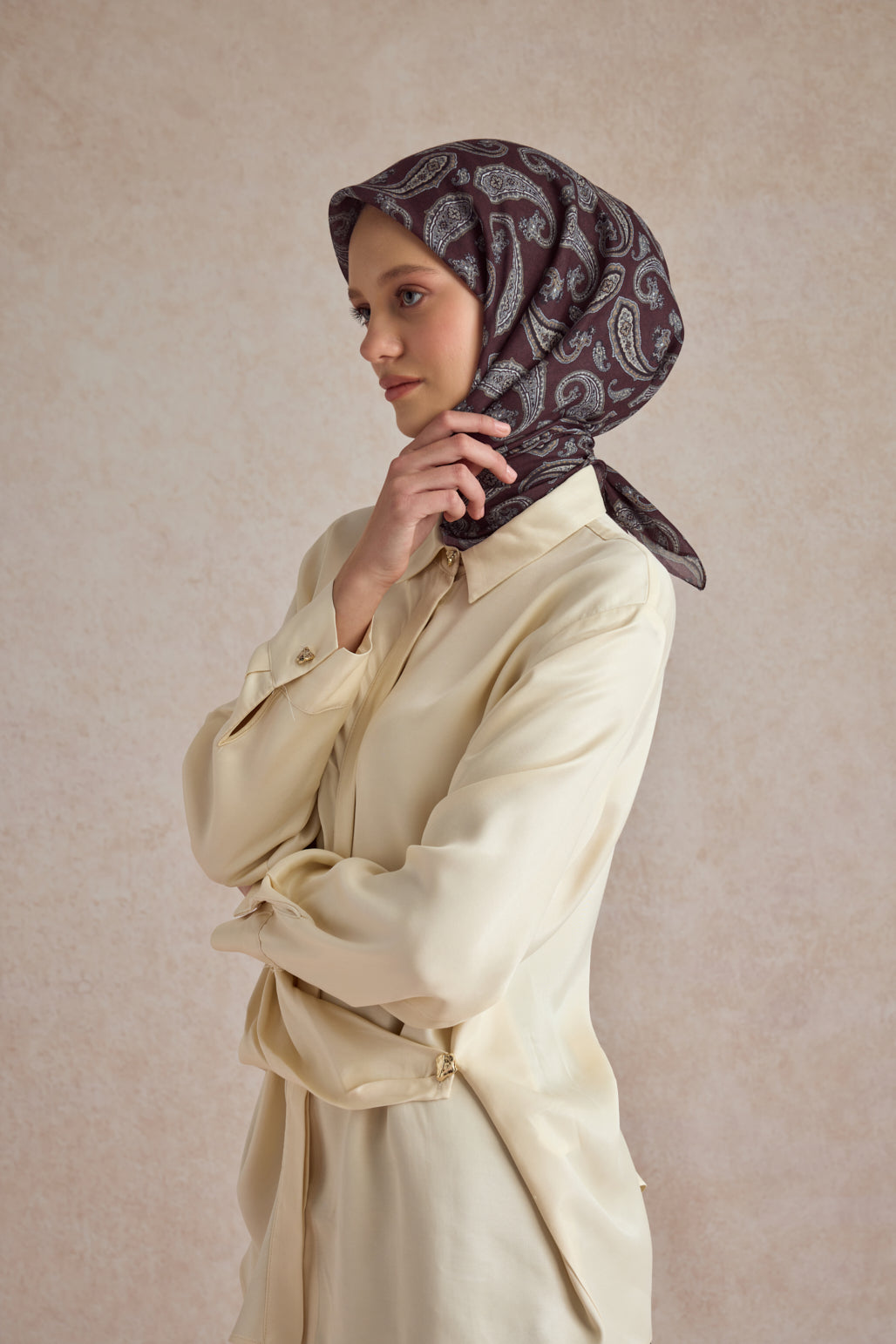 Pamuk Eşarp Timeless Bordo