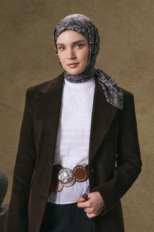 Pamuk Eşarp Timeless Siyah