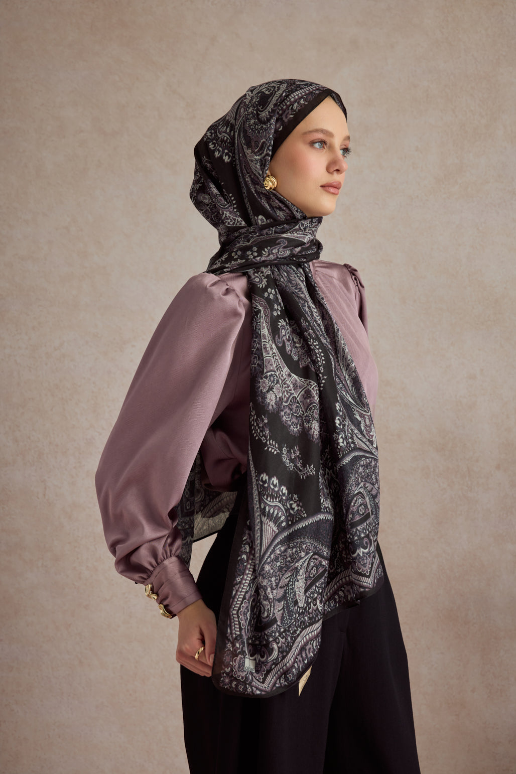 Pamuk Şal Flow Mürdüm