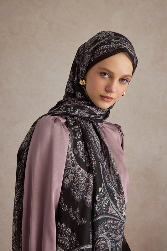 Pamuk Şal Flow Mürdüm