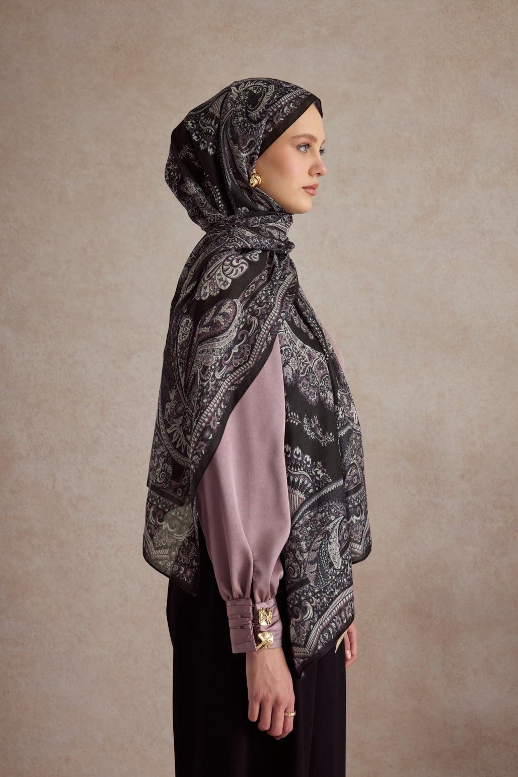 Pamuk Şal Flow Mürdüm