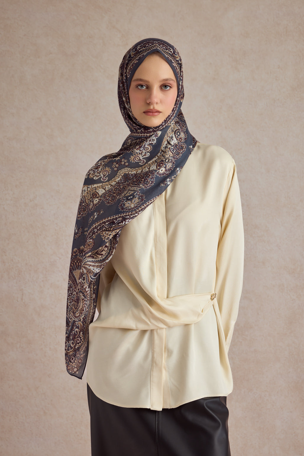 Pamuk Şal Flow Olive