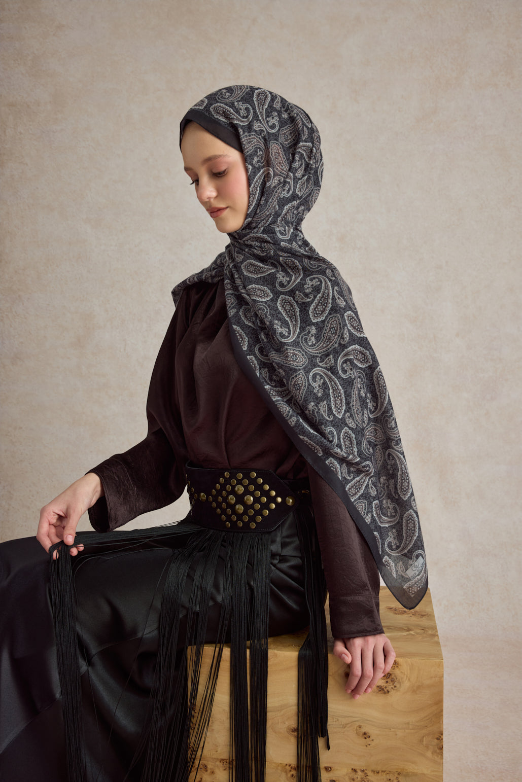 Pamuk Şal Lune Kahve