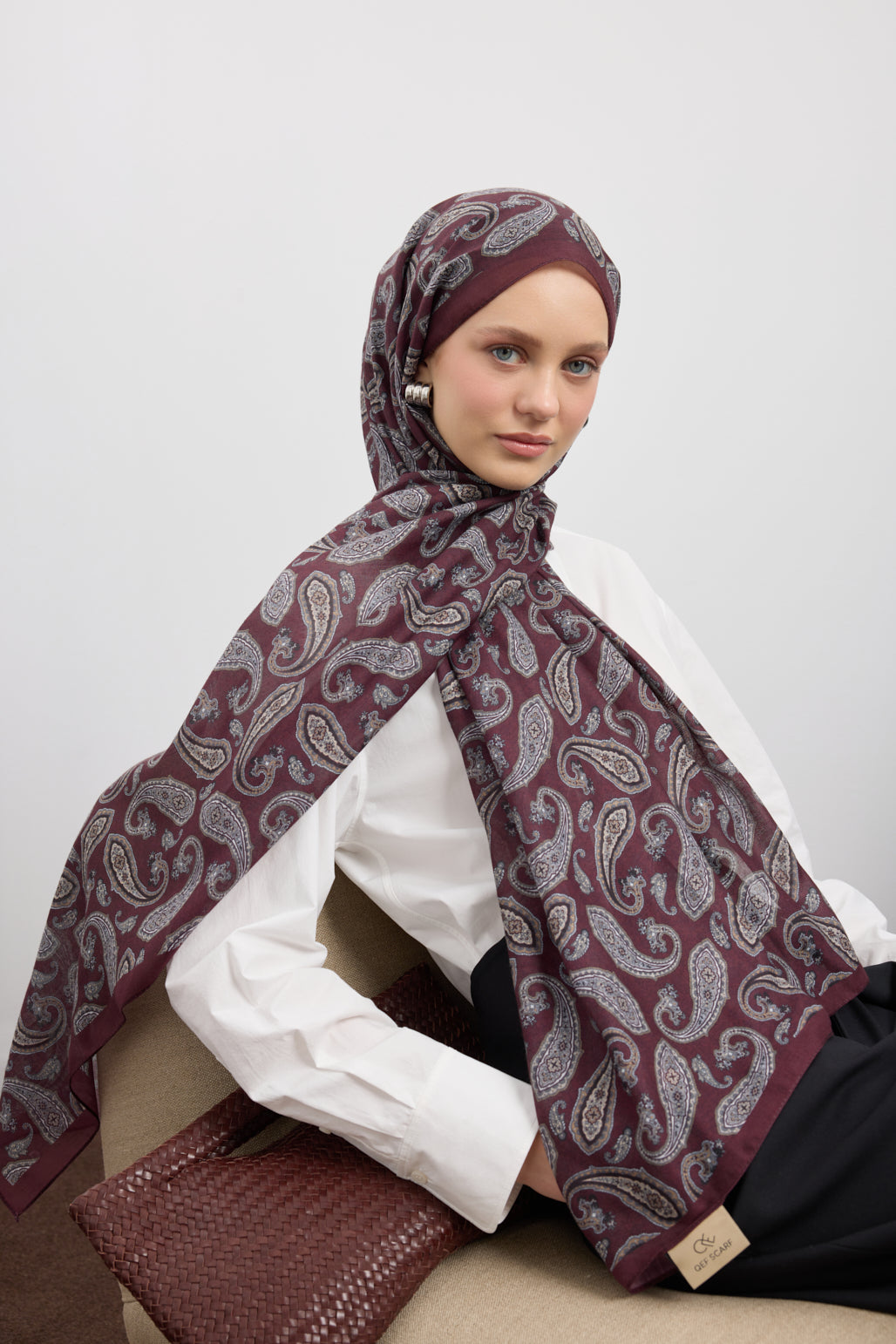 Pamuk Şal Lune Mürdüm