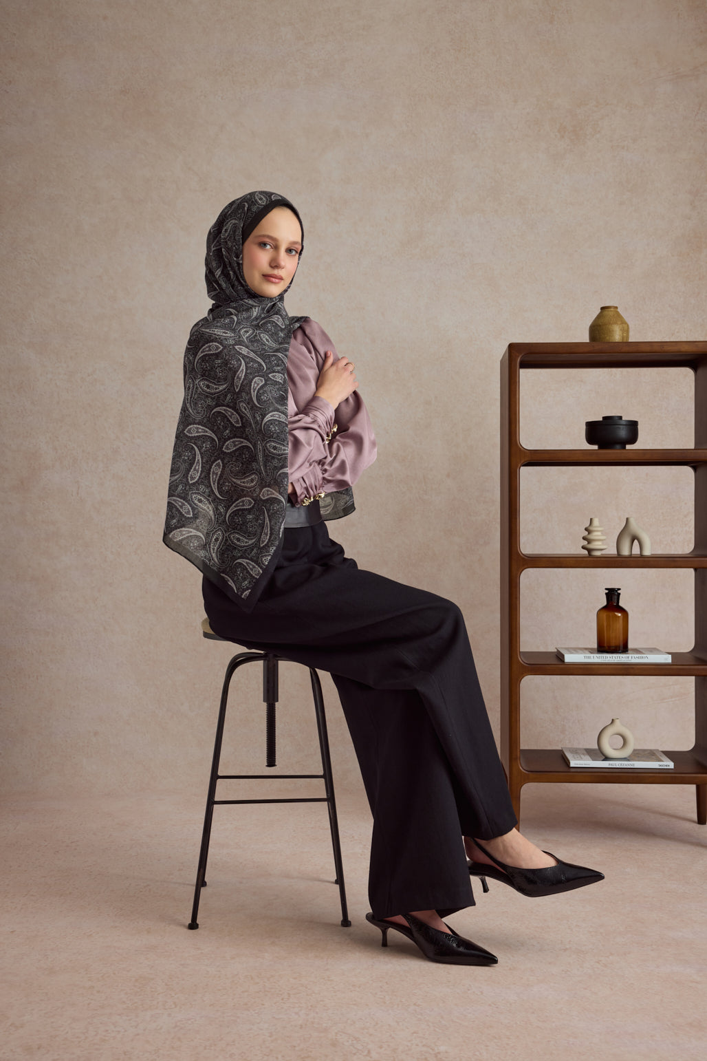 Pamuk Şal Lune Mürdüm Eriği