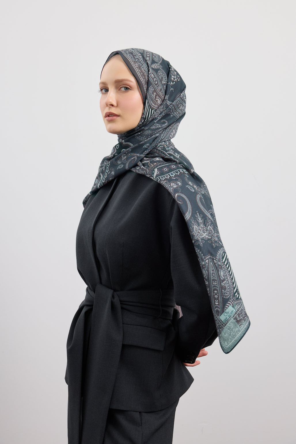 Pamuk Şal Shadow Gri