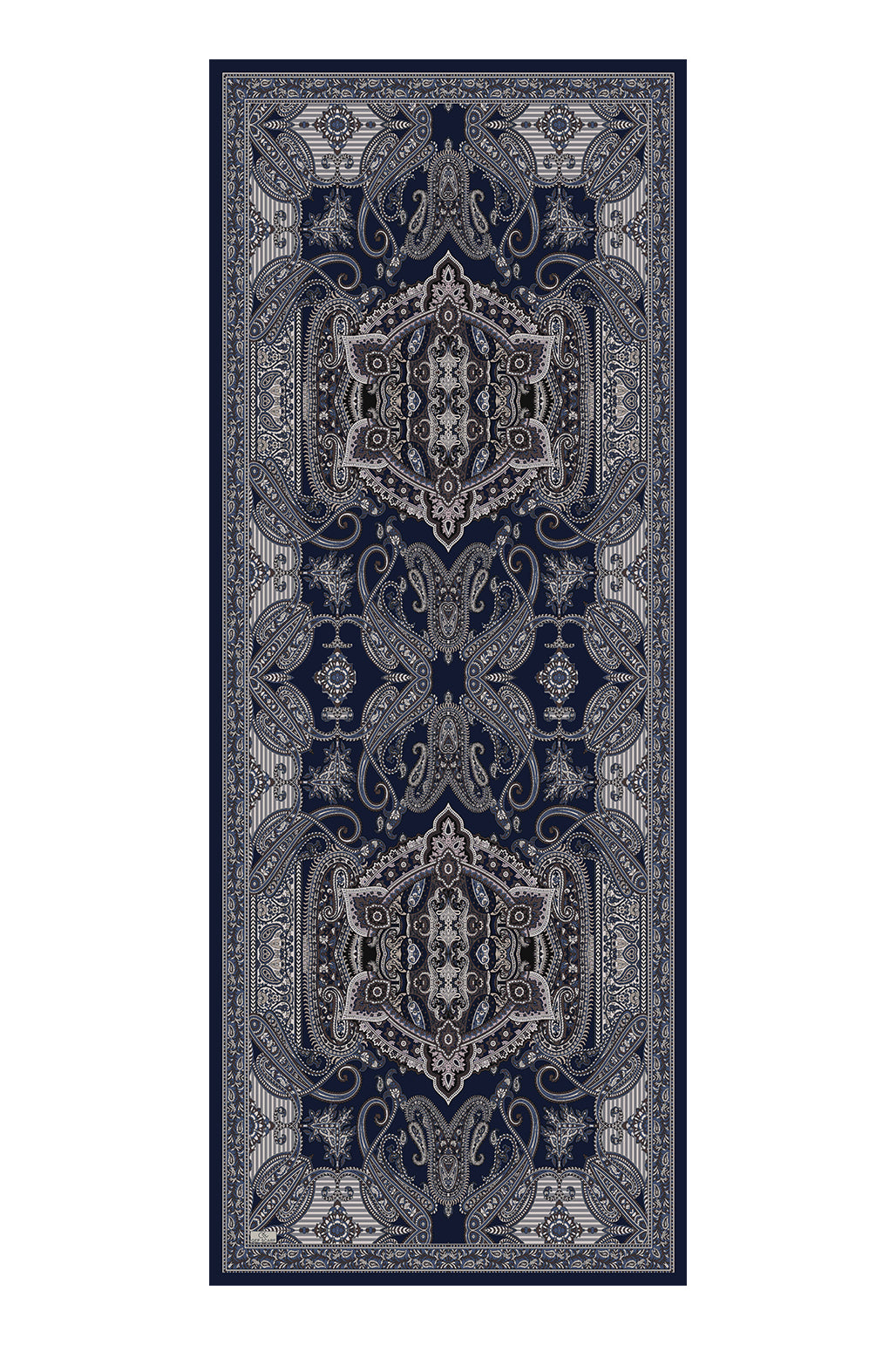 Pamuk Şal Shadow Lacivert