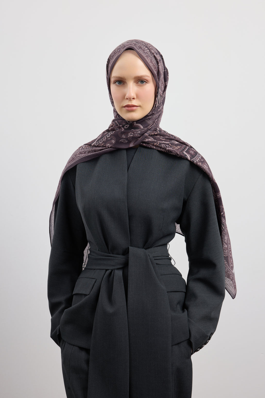 Pamuk Şal Shadow Mürdüm Eriği