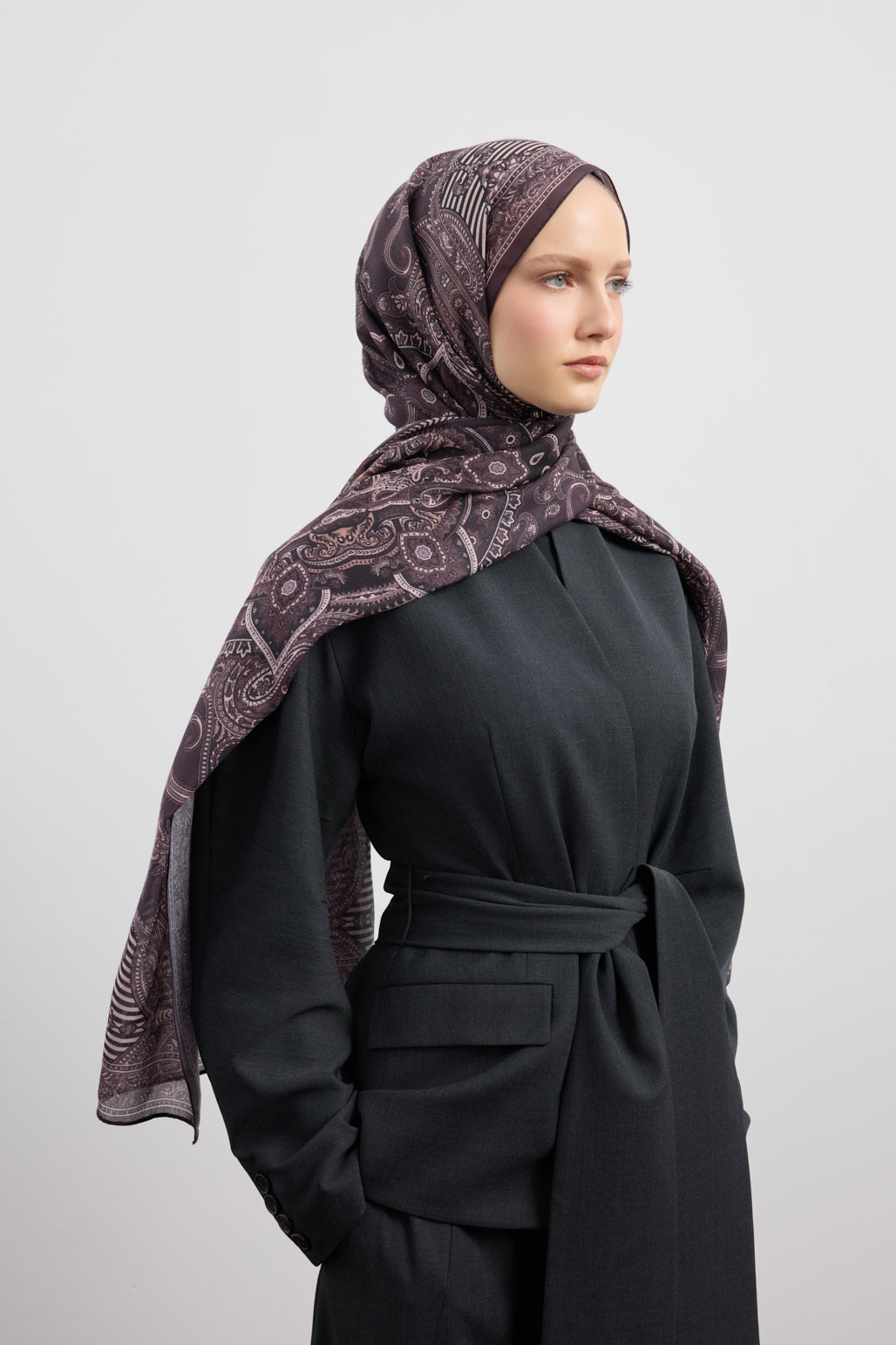 Pamuk Şal Shadow Mürdüm Eriği