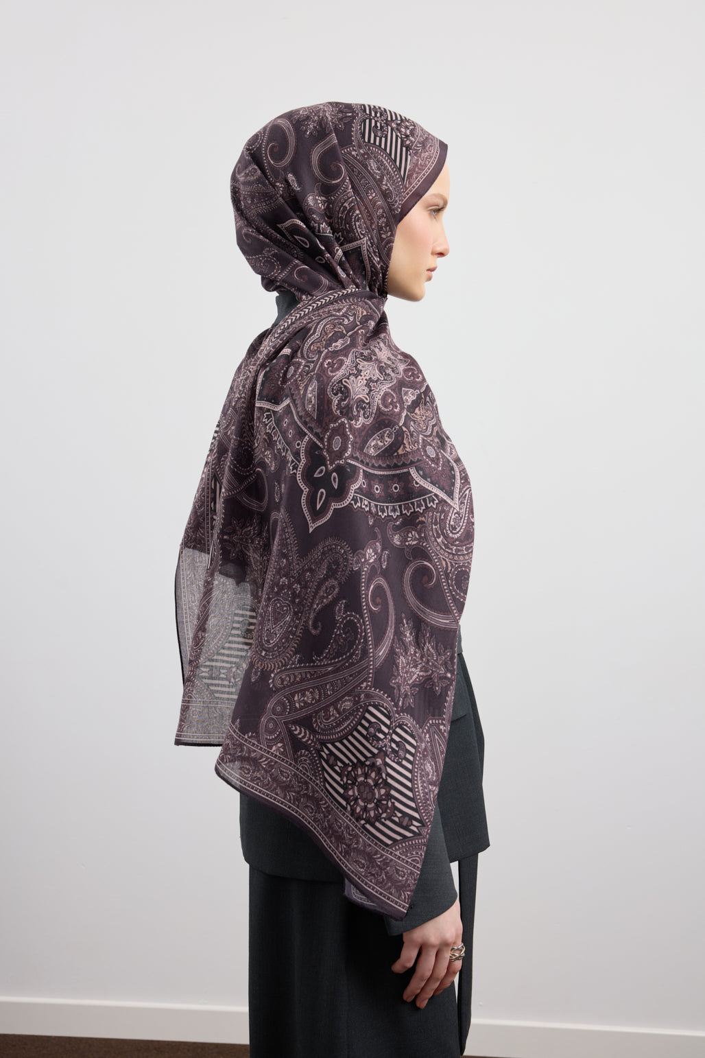 Pamuk Şal Shadow Mürdüm Eriği