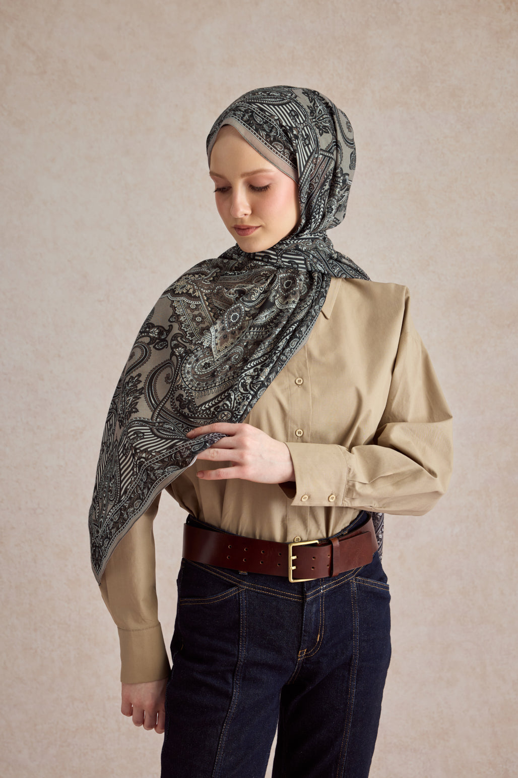 Pamuk Şal Shadow Vizon