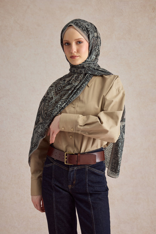 Pamuk Şal Shadow Vizon