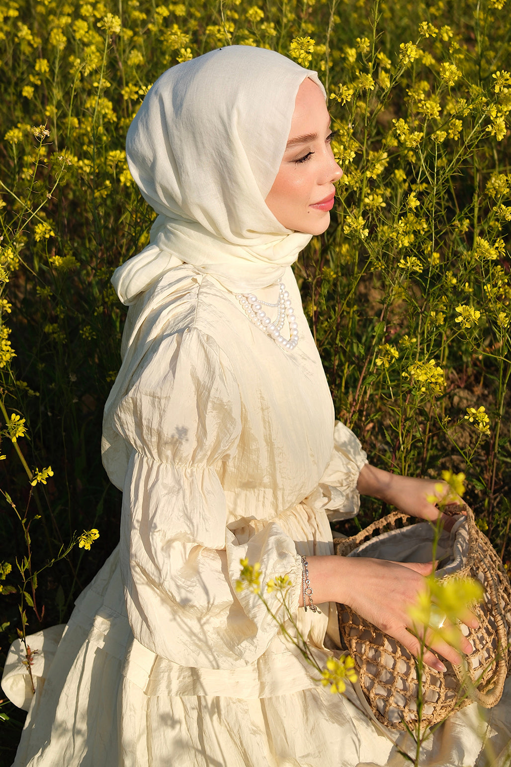 Soft Line Pamuk Şal Kemik