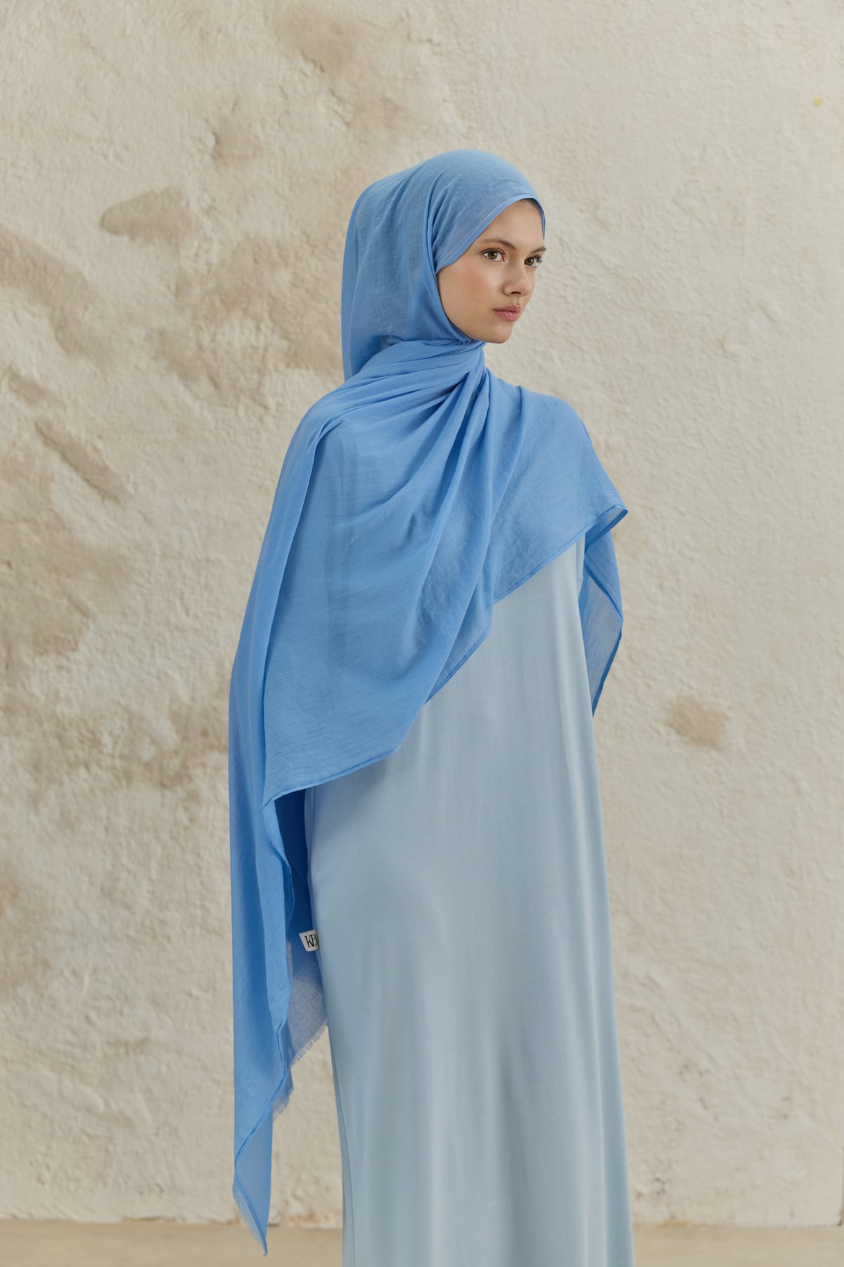 Soft Line Pamuk Şal Kot Mavi