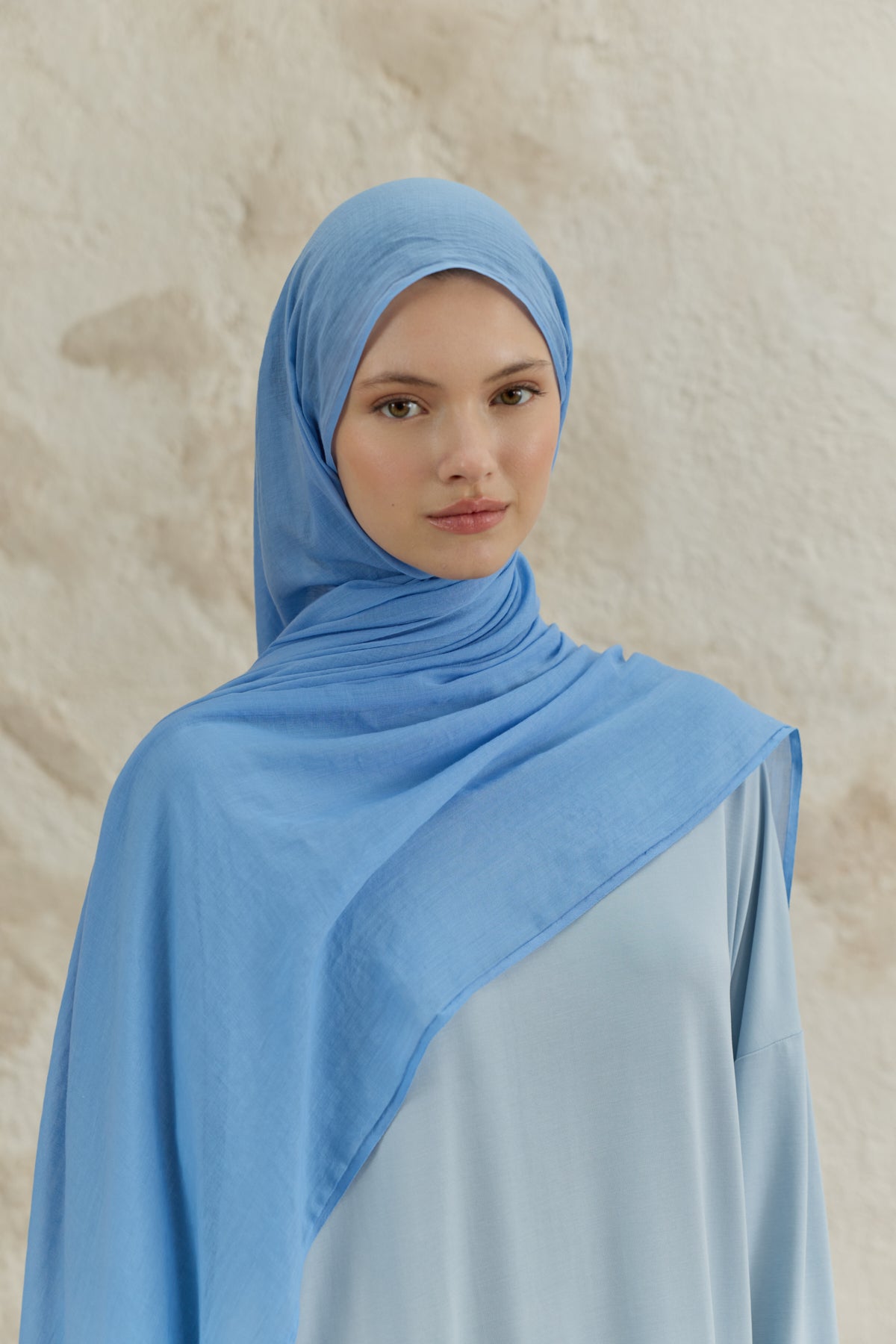 Soft Line Pamuk Şal Kot Mavi