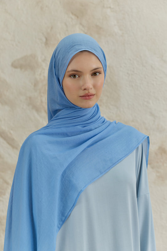 Soft Line Pamuk Şal Kot Mavi