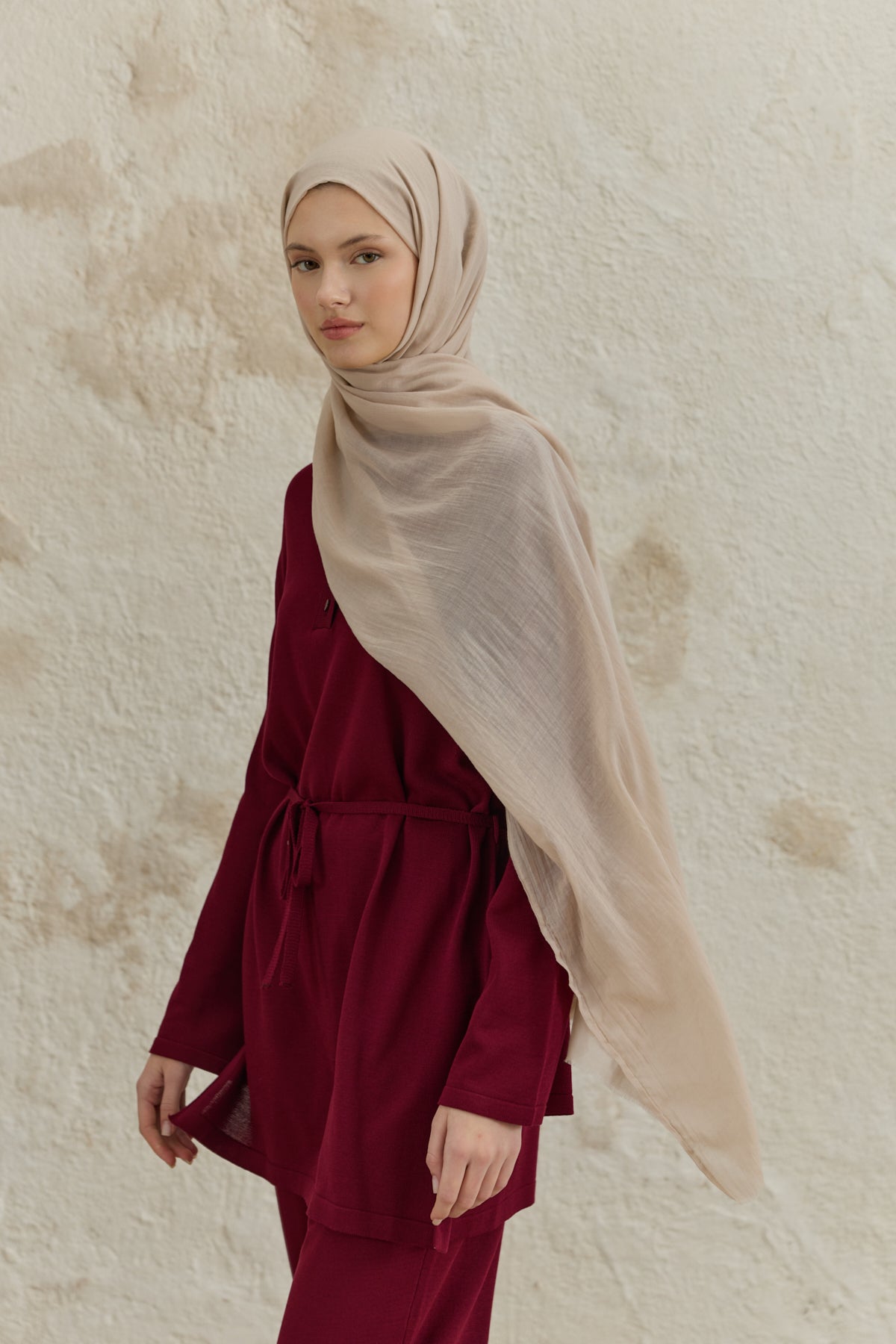 Soft Line Pamuk Şal Taş