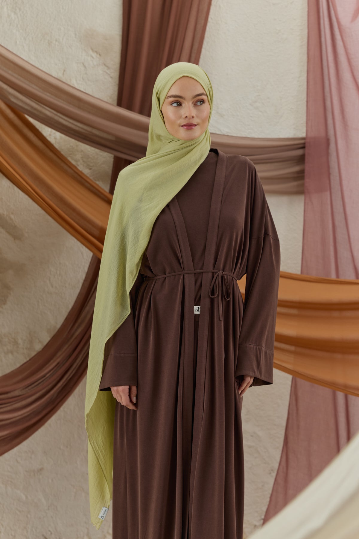 Soft Line Pamuk Şal Uçuk Yeşil