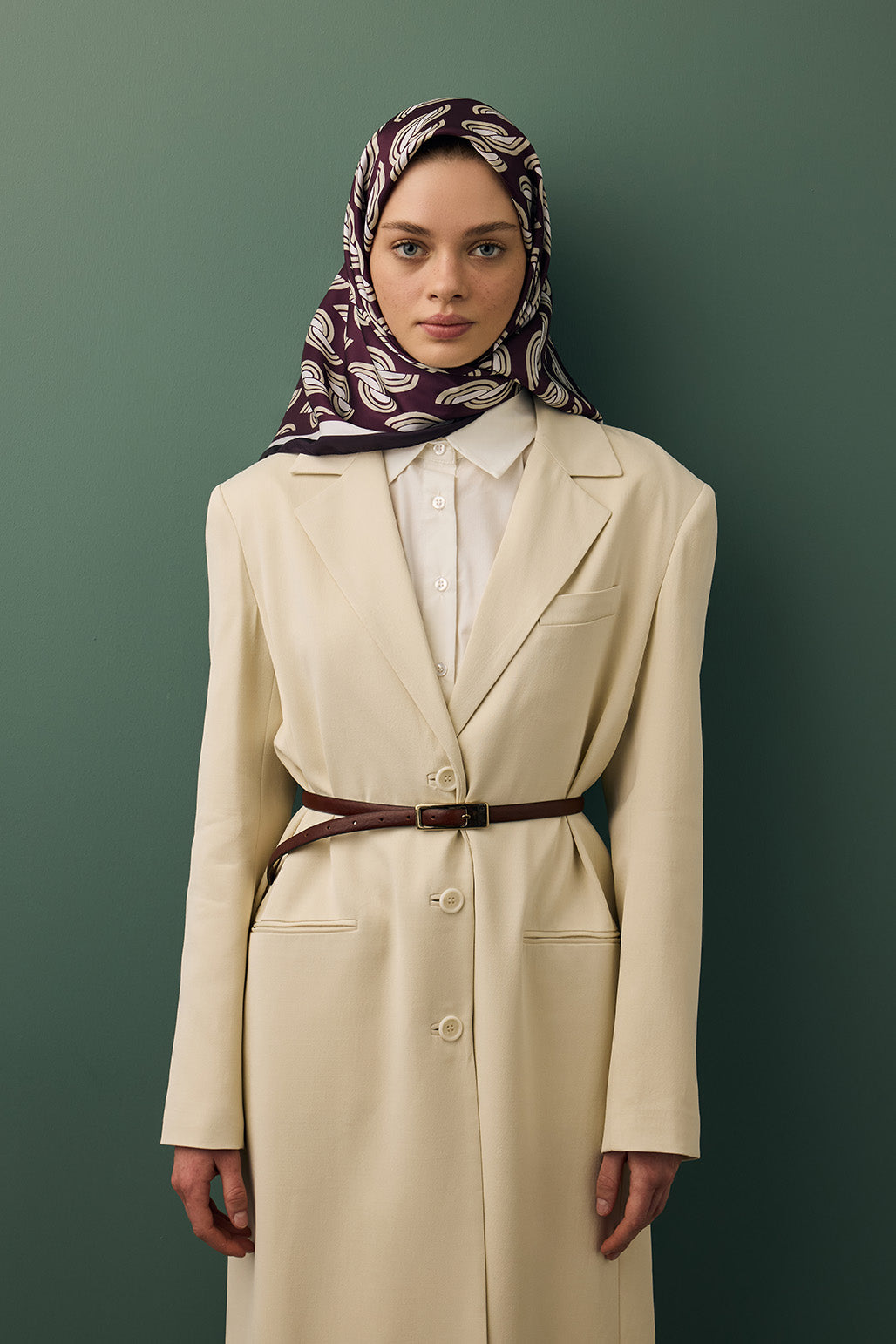 Twill İpek Eşarp Aura Mürdüm
