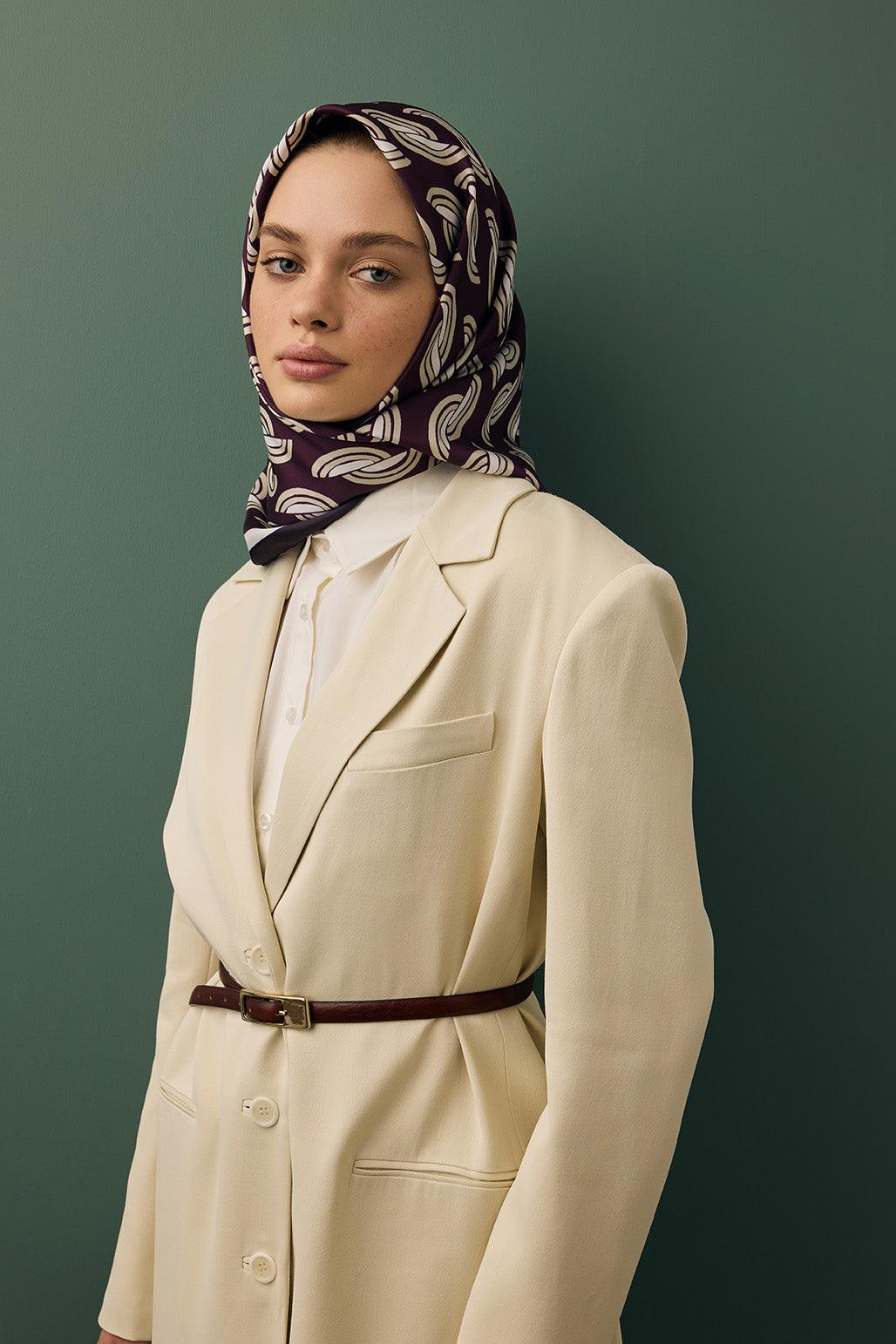 Twill İpek Eşarp Aura Mürdüm