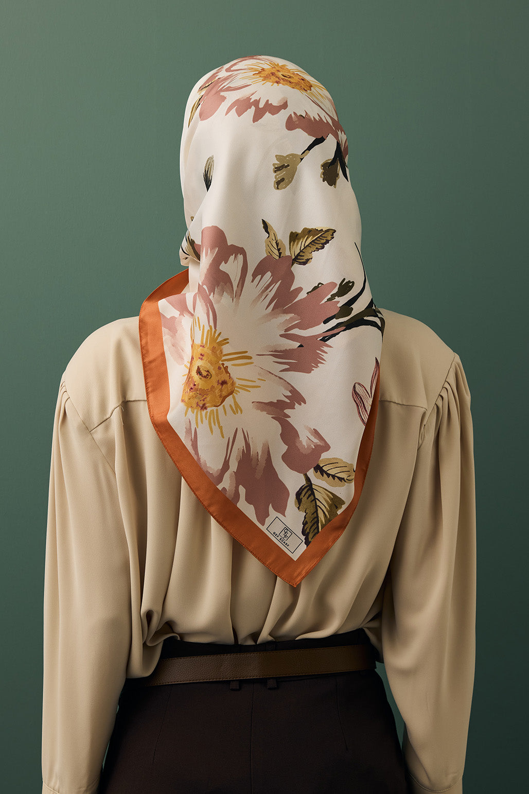 Twill İpek Eşarp Begonia