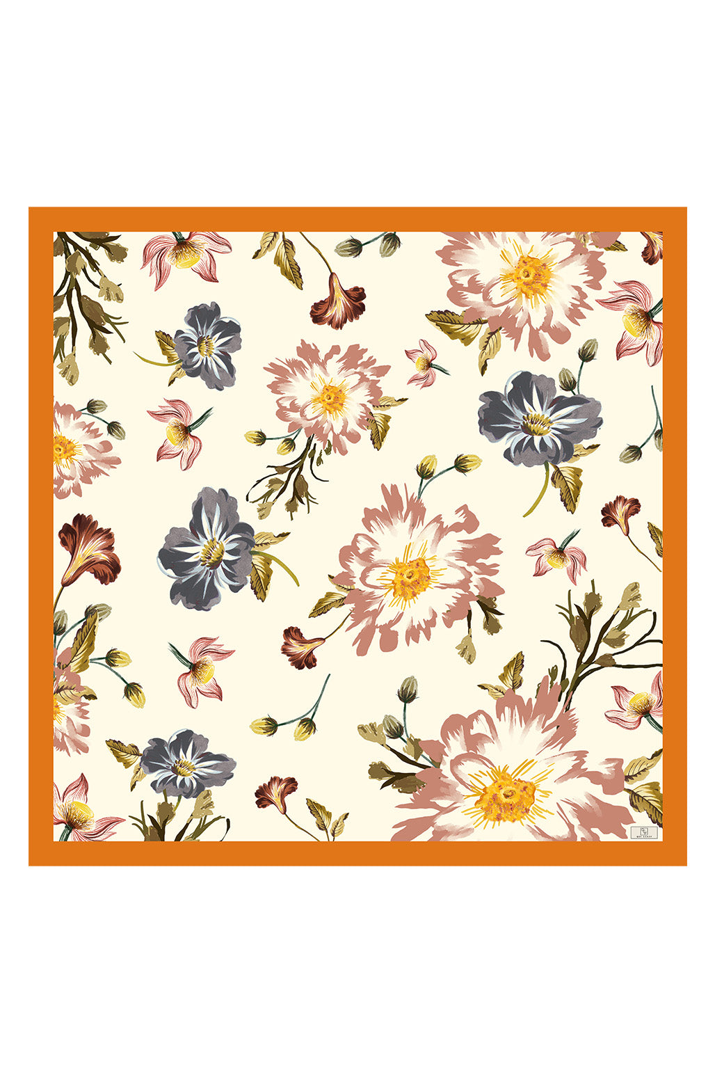Twill İpek Eşarp Begonia