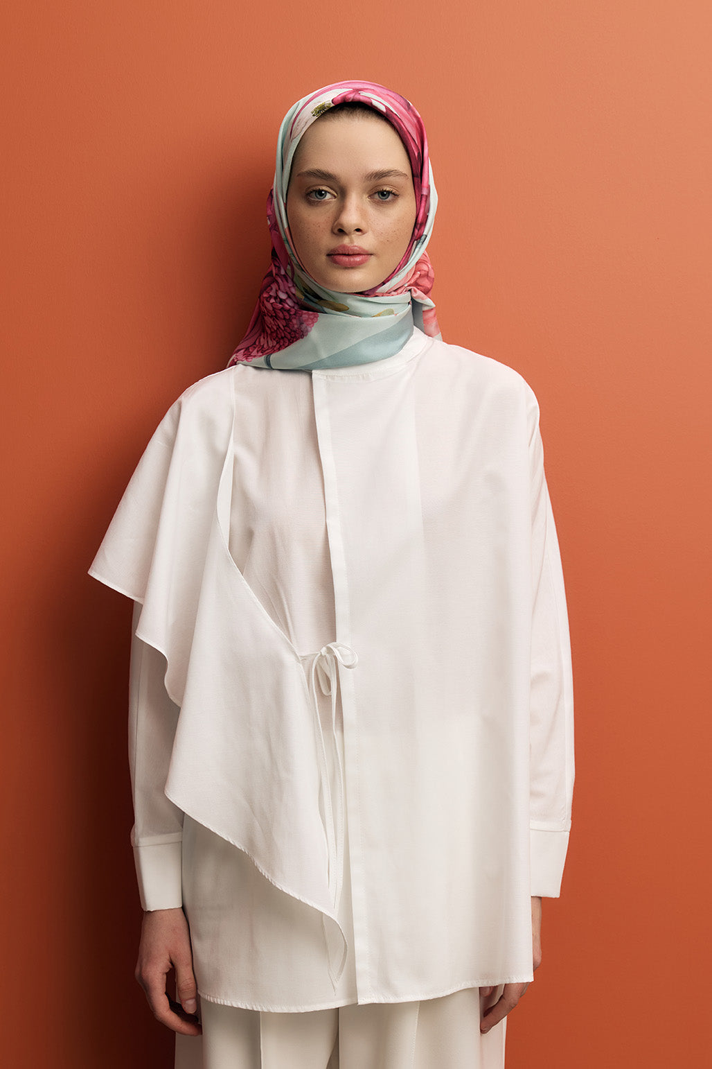 Twill İpek Eşarp Floral Mix
