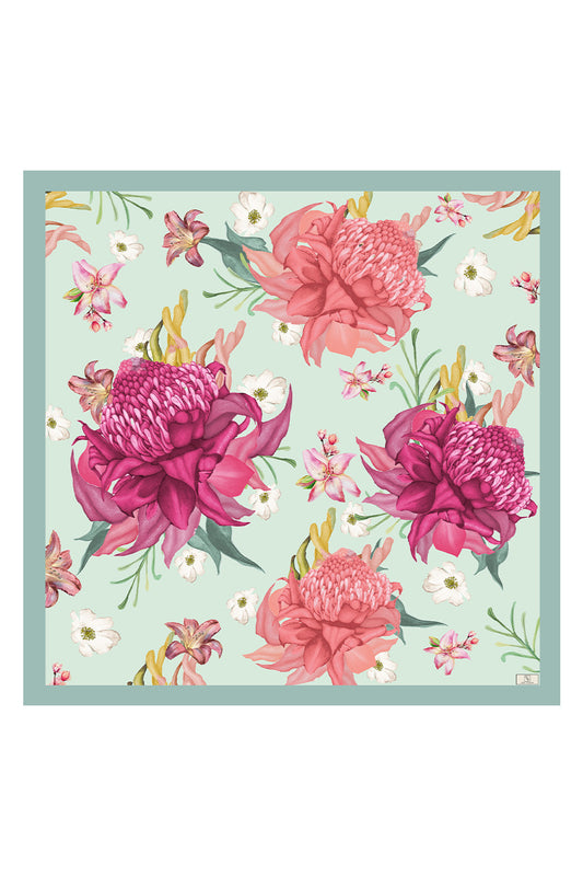 Twill İpek Eşarp Floral Mix