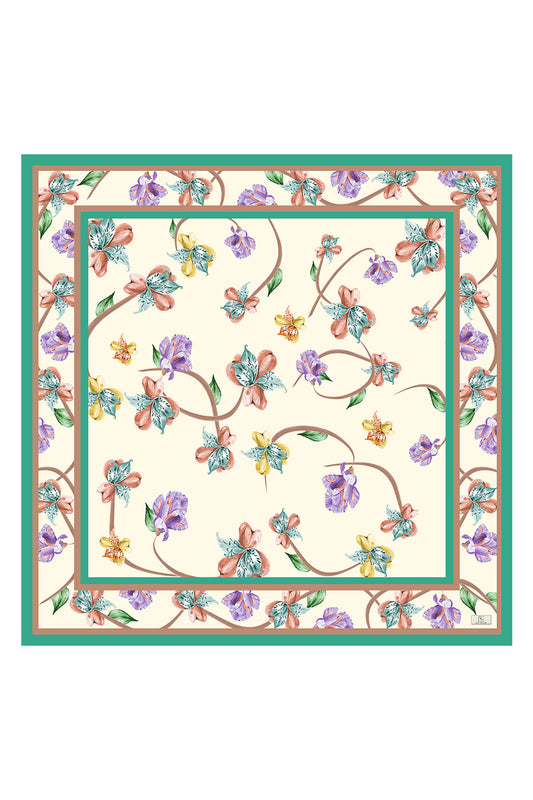 Twill İpek Eşarp Orkide